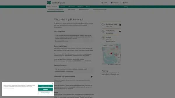 Vårdavdelning 59 ortopedi, Danderyds sjukhus