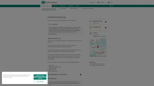 Ortopedmottagning, Danderyds sjukhus