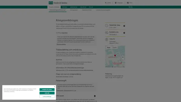 Röntgenavdelning, Danderyds sjukhus