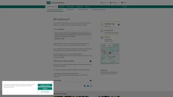 Vårdavdelning 17 obstetrik, Danderyds sjukhus