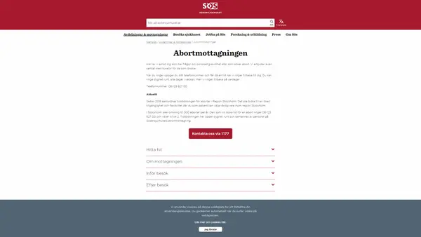 Abortmottagningen, Södersjukhuset