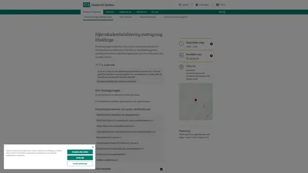 Hjärnskaderehabilitering mottagning Huddinge, Danderyds Sjukhus AB