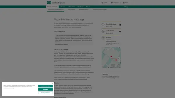 Vuxenhabilitering Huddinge, Danderyds sjukhus