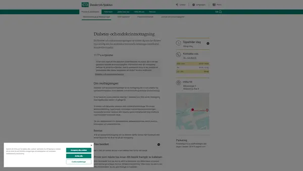 Diabetes- och endokrinmottagning, Danderyds sjukhus