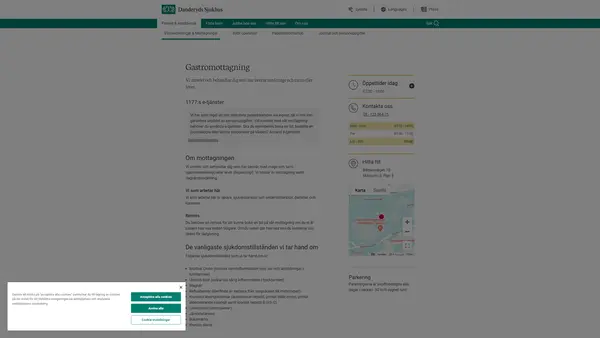 Gastromottagning, Danderyds Sjukhus AB