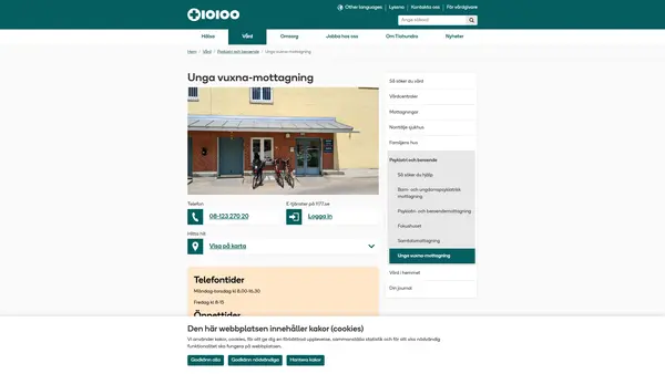 Psykiatrimottagning unga vuxna, Norrtälje Tiohundra