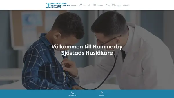 Distriktssköterskemottagning, Hammarby Sjöstads Husläkare, Praktikertjänst AB
