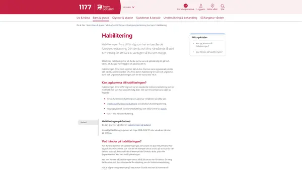 Habiliteringen, Visby