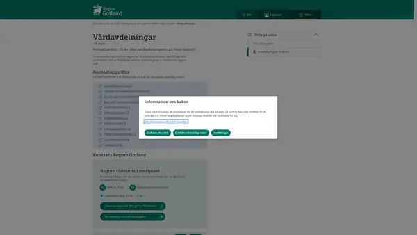 Gynekologiavdelning, Visby lasarett