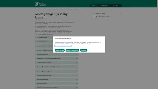 Ortopedimottagning, Visby lasarett