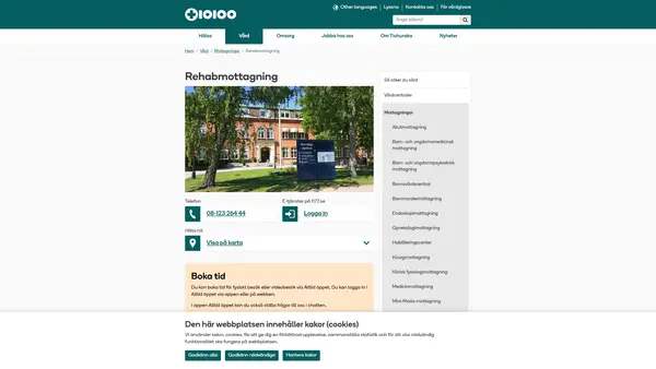 Rehabilitering, Norrtälje sjukhus Tiohundra