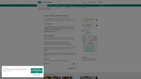 Vårdavdelning 90 hjärtmedicin, Danderyds sjukhus