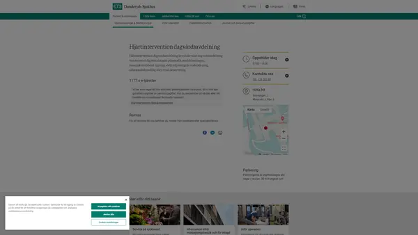 Hjärtintervention dagvårdsavdelning, Danderyds sjukhus