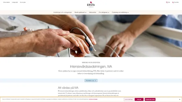 Postop/IVA, Ersta sjukhus