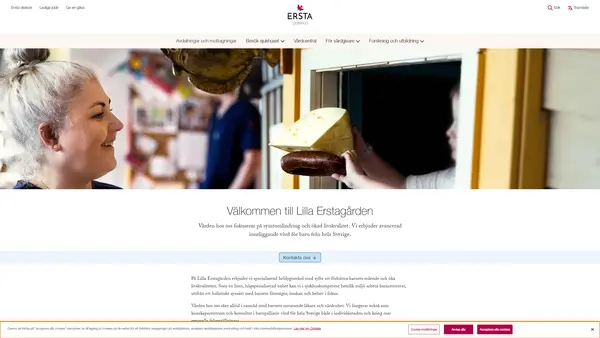 Lilla Erstagården, Ersta sjukhus