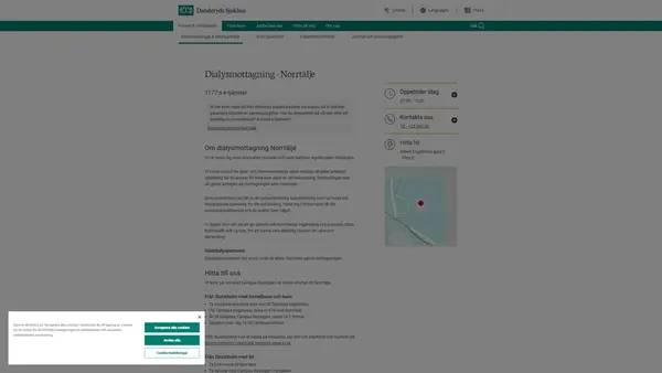 Dialysmottagning Norrtälje, Danderyds sjukhus