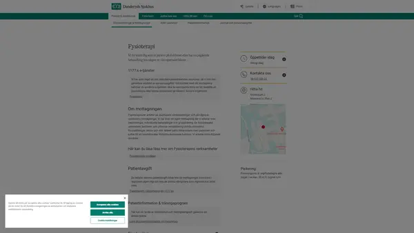 Fysioterapi, Danderyds sjukhus