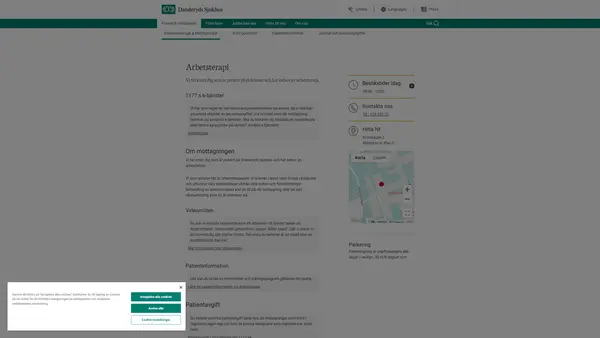 Arbetsterapi, Danderyds sjukhus