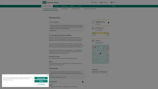 Dietistenhet, Danderyds sjukhus