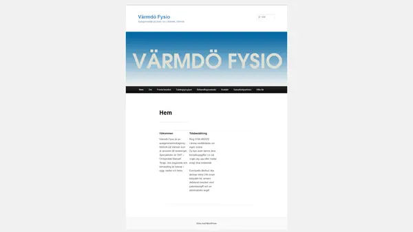 VärmdöFysio - Lena Carlbom Wikström, Mölnvik