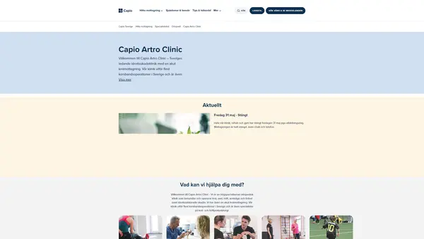 Capio Artro Clinic - Ann-Christin Brattsell, Östermalm
