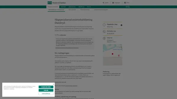 Högspecialiserad smärtrehabilitering Danderyd, Danderyds sjukhus