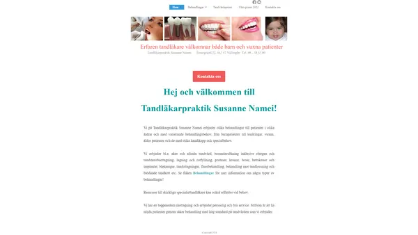 Tandläkarpraktik Susanne Namei, Hässelby/Vällingby
