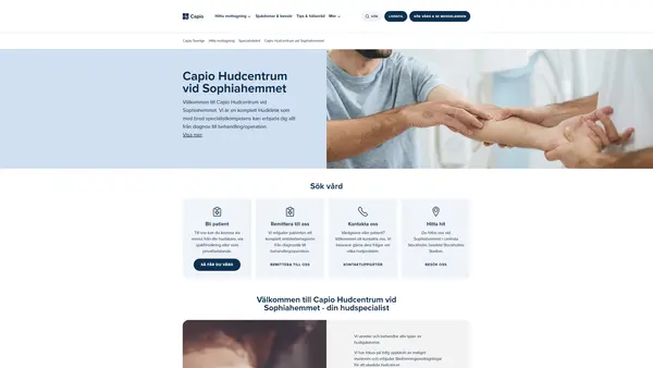 Capio Hudcentrum vid Sophiahemmet, Östermalm