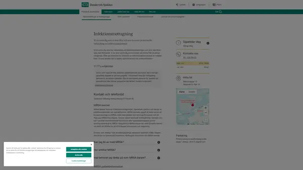 Infektionsmottagning, Danderyds sjukhus