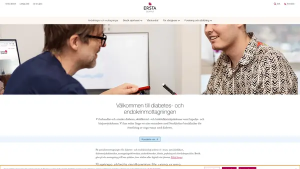 Diabetes och endokrinmottagning, Ersta sjukhus