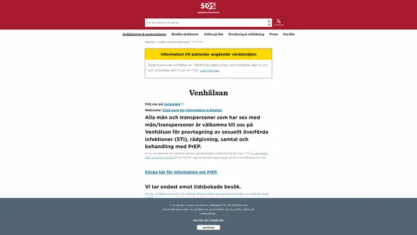 Venhälsan, Södersjukhuset