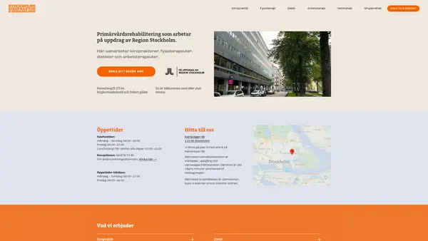 Stockholms Kiropraktor och Rehabklinik, Östermalm