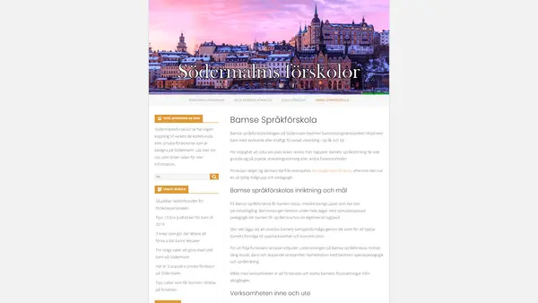 Språkförskolan Bamse, Södermalm