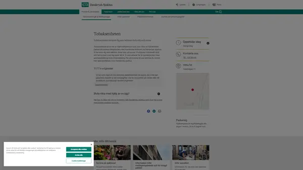 Tobaksenheten, Danderyds sjukhus