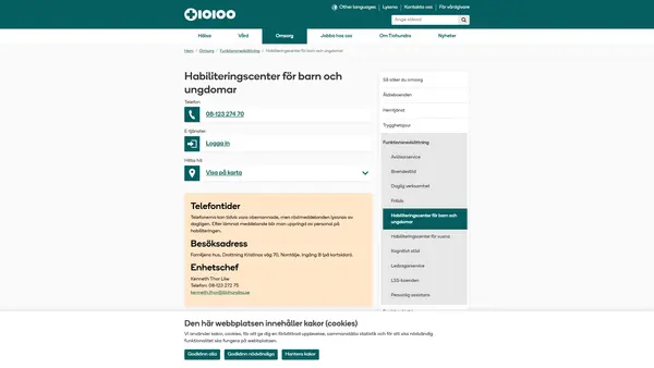 Barn- och ungdomshabilitering, Norrtälje Tiohundra