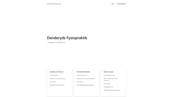 Danderyds Fysiopraktik - Charlotte Glimstedt, Danderyd