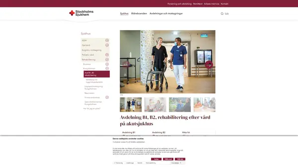 Rehabilitering avd B1, Stiftelsen Stockholms Sjukhem