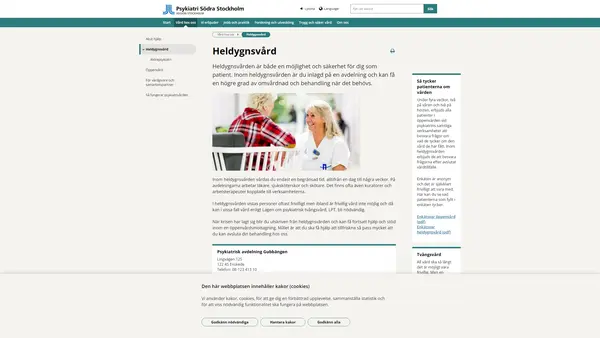 Psykiatrisk avdelning Gubbängen, Psykiatri Södra Stockholm