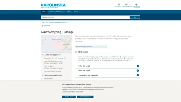 Akutmottagning Huddinge, Karolinska Universitetssjukhuset