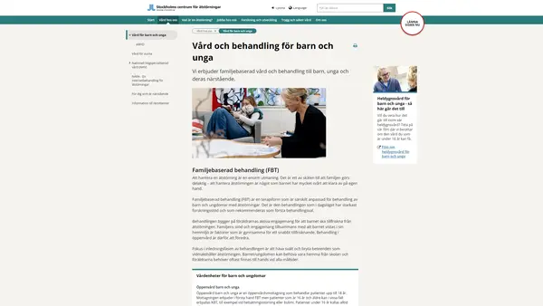 SCÄ Dagvård och intensiv öppenvård barn och unga
