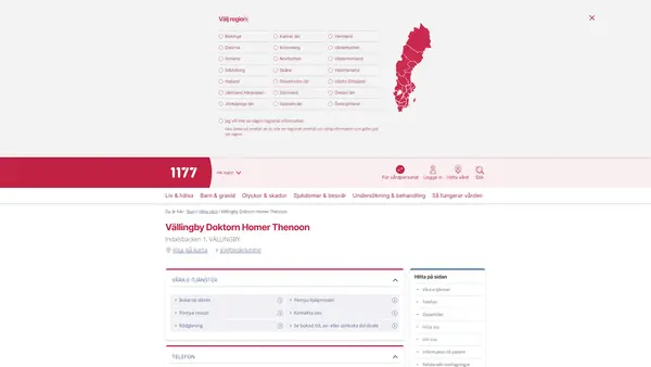 Vällingby Doktorn Homer Thenoon, Indalsbacken 1 162 68 Vällingby