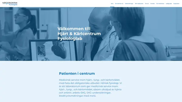 Hjärt och Kärlcentrum Fysiologlab Södertälje