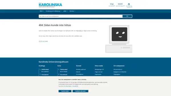 Mottagning Intensivvård Solna, Karolinska Universitetssjukhuset