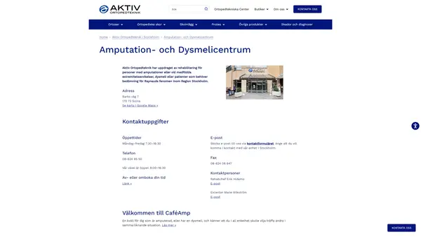 Ottobock Care Amputations- och Dysmelicentrum Södertälje, Södertälje