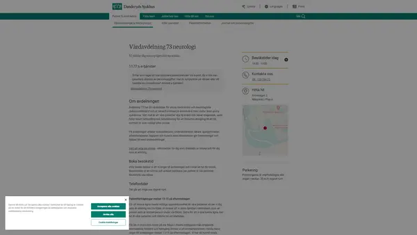 Vårdavdelning 73 stroke, Danderyds sjukhus