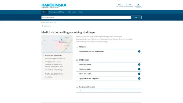 Medicinsk behandlingsavdelning Huddinge, Karolinska Universitetssjukhuset