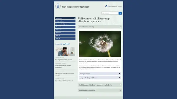 Hjärt-Lung-Allergimottagningen Sophiahemmet - Therése Lindgren, Östermalm