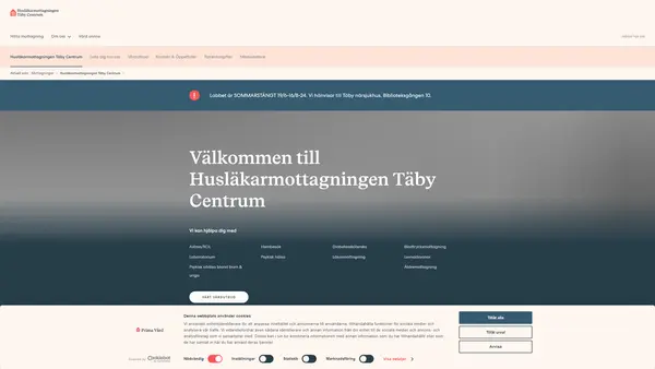 Husläkarmottagningen Täby Centrum