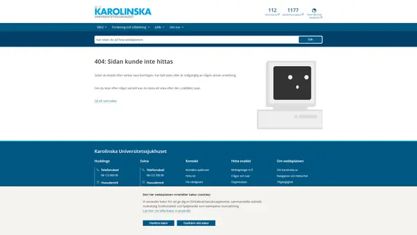 Mottagning Transplantation Huddinge, Karolinska Universitetssjukhuset