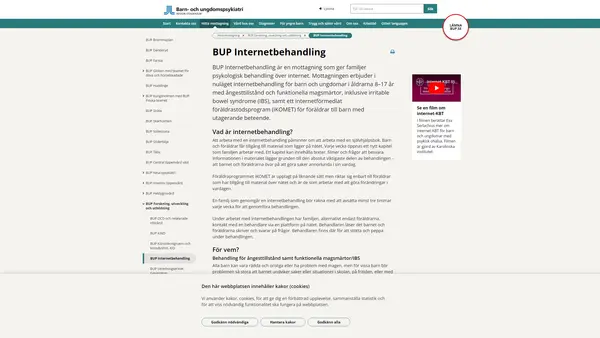 BUP Internetbehandling